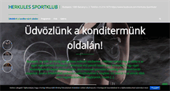 Desktop Screenshot of herkulesklub.hu