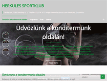 Tablet Screenshot of herkulesklub.hu
